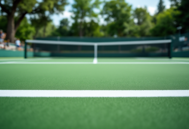 Giocatrici di tennis in azione durante il secondo turno