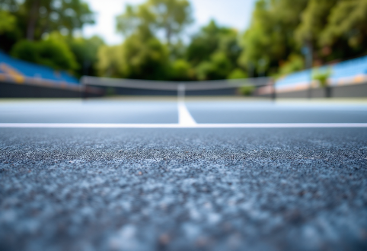 Giocatrici di tennis in azione durante una partita emozionante