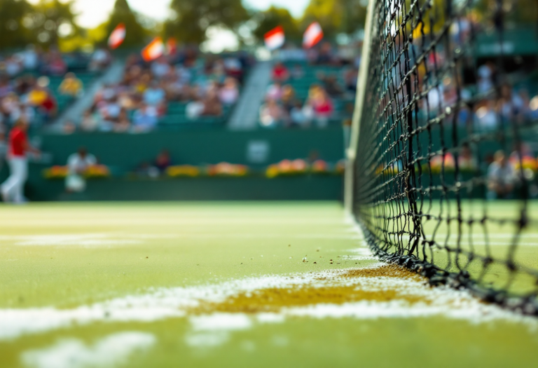 Giocatori italiani in azione nel tennis internazionale