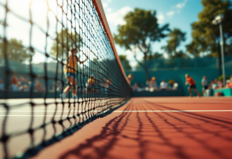 Giocatori di tennis al Challenger di Punta Cana in condizioni ventose