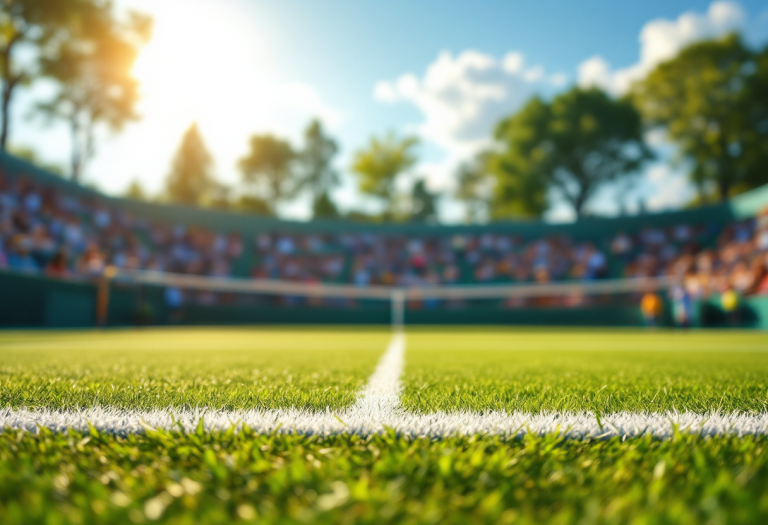 Giocatori di tennis in azione al torneo di Miami
