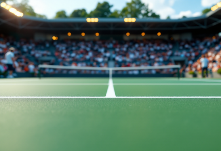 Giocatrici di tennis in azione durante il torneo in Turchia