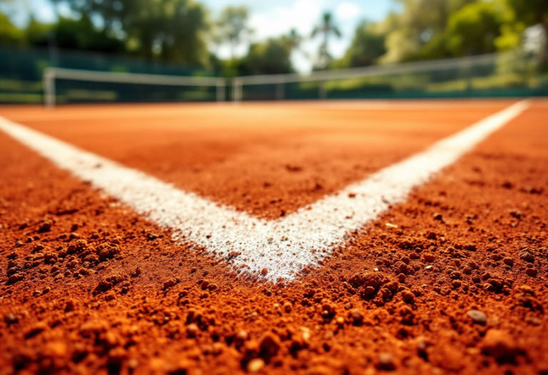 Wawrinka durante un match alla Napoli Tennis Cup