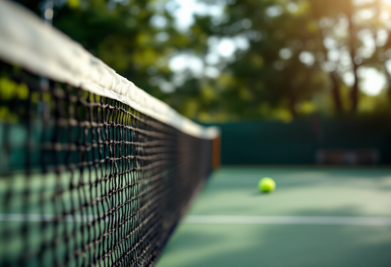 Alcaraz, Nadal e Sinner in un confronto sul campo da tennis