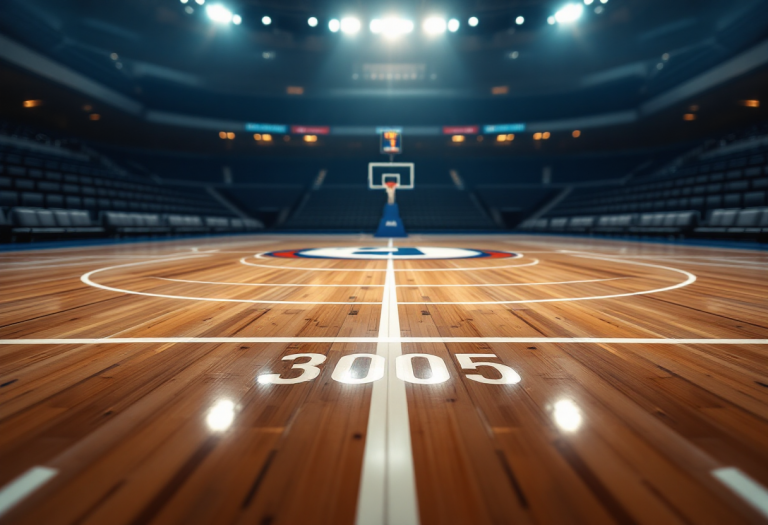 Giocatori in azione durante la partita PalaTrieste-Aquila Basket