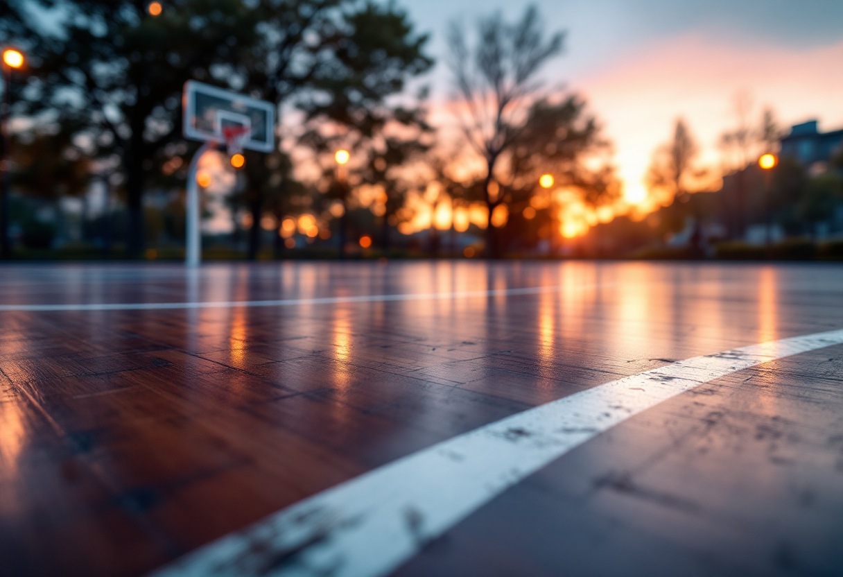 Giocatori Baskonia in azione contro Milano in Eurolega