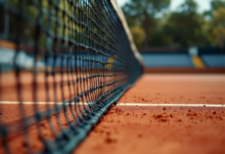 Carlos Alcaraz durante un allenamento con problemi fisici