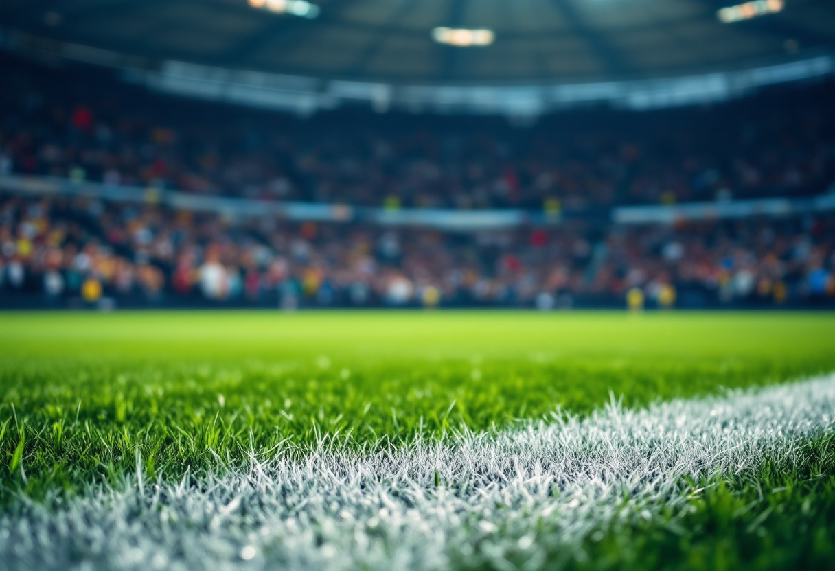 Giocatori in azione nella Premier League per la corsa europea