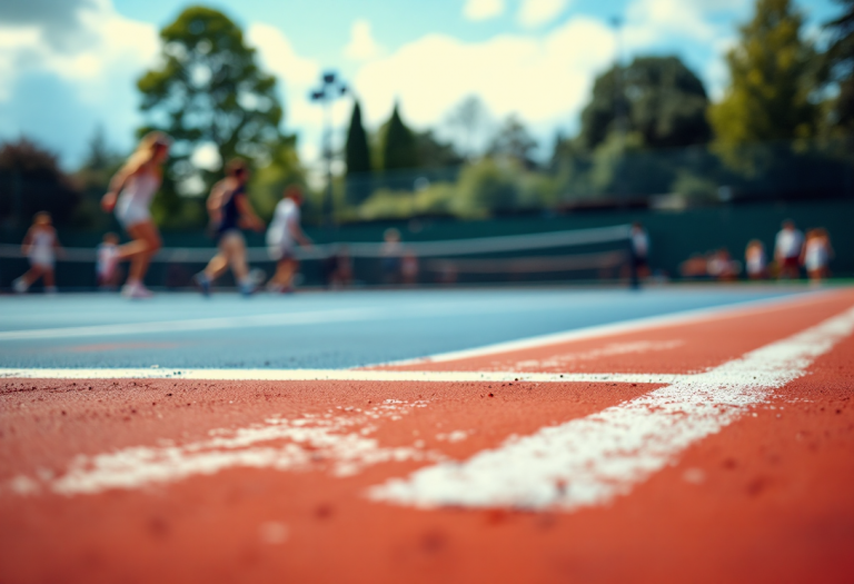 Darderi in azione nel doppio femminile a Rouen