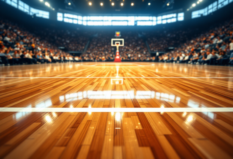 Domantas Sabonis in azione durante una partita NBA