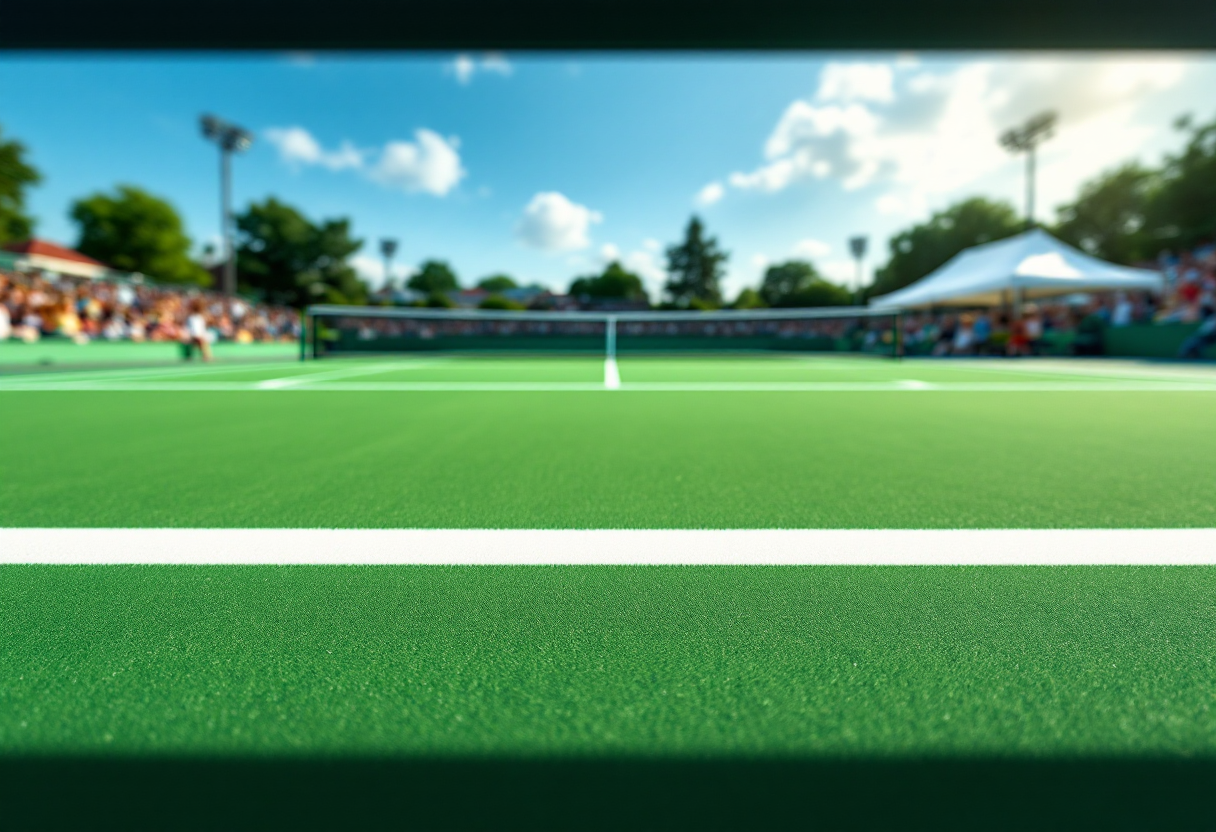 Elisabetta Cocciaretto e Lorenzo Sonego durante il WTA 1000