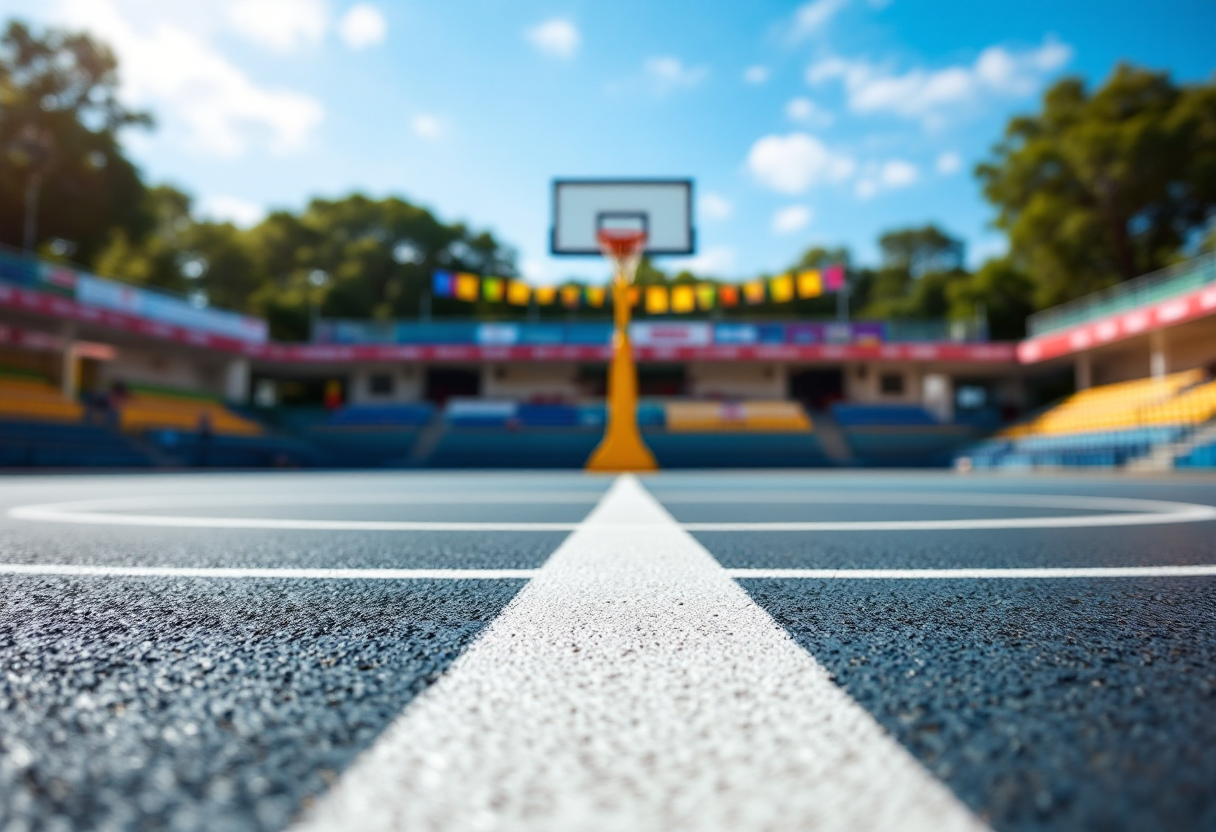 Giocatori in azione durante la Final Four di baskin