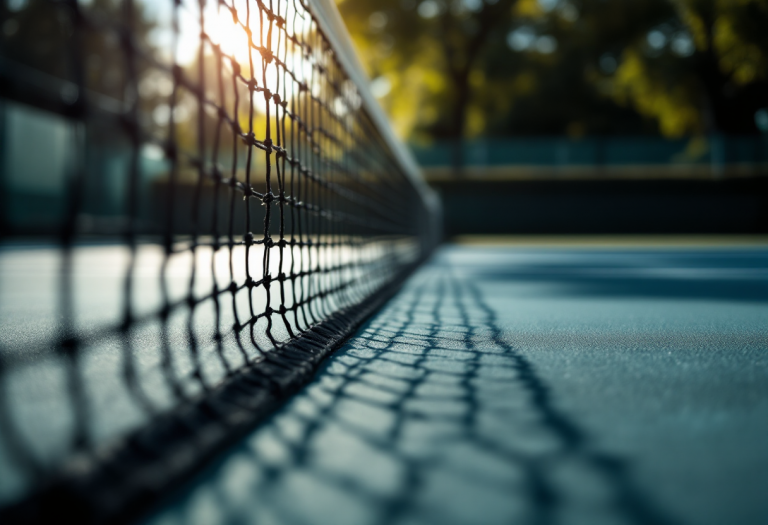 Giocatrici di tennis femminile italiano in azione