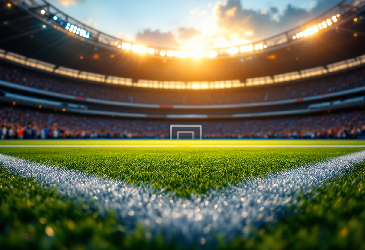 Logo del Milan con elementi strategici per la stagione