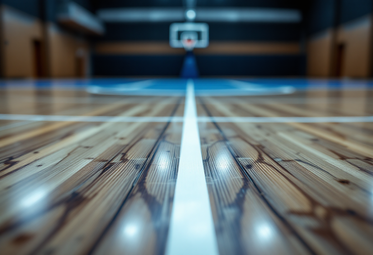 Givova Scafati in azione durante la partita a Trento