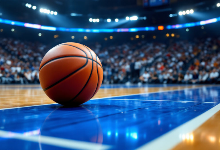 Giocatori Hapoel Tel Aviv festeggiano la vittoria in Eurocup