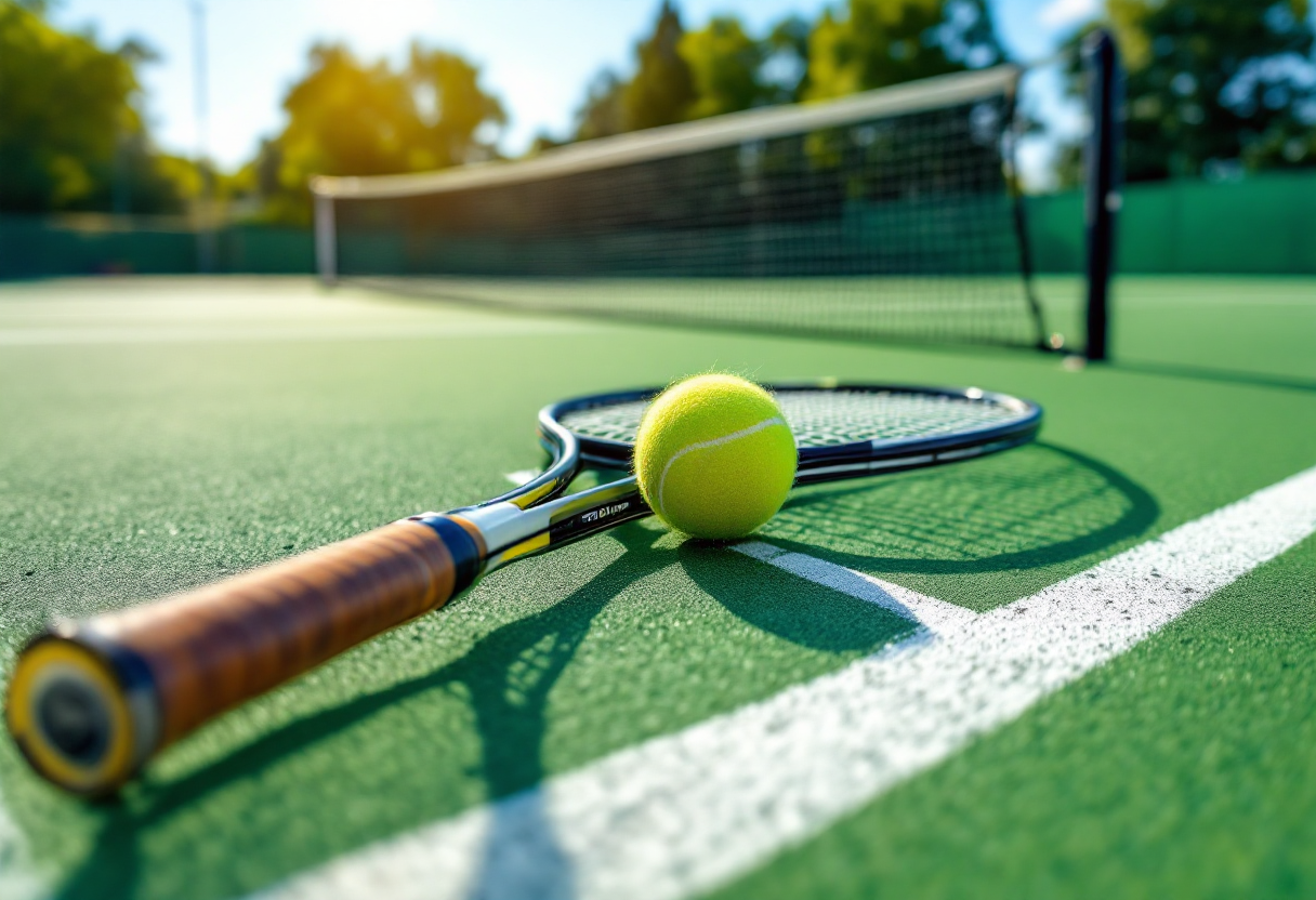 Holger Rune celebra la vittoria nella finale ATP 500 a Barcellona