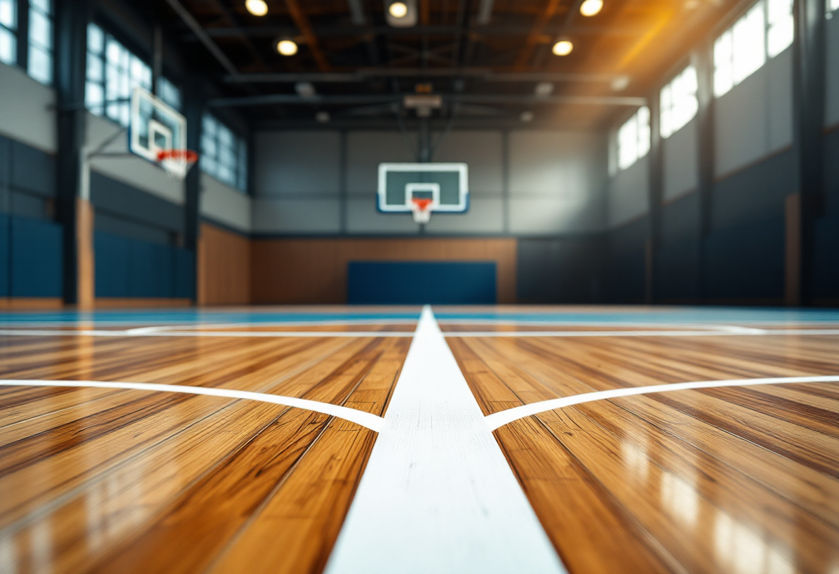Ime Udoka in azione durante una partita di basket