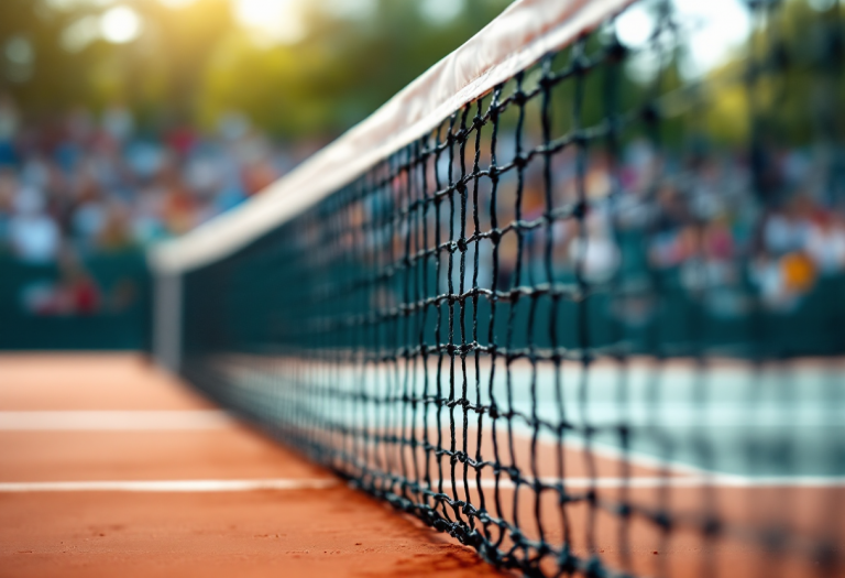 Giocatrici di tennis durante un incontro al torneo di Central