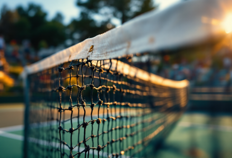 Giocatrici di tennis femminile in azione durante il torneo