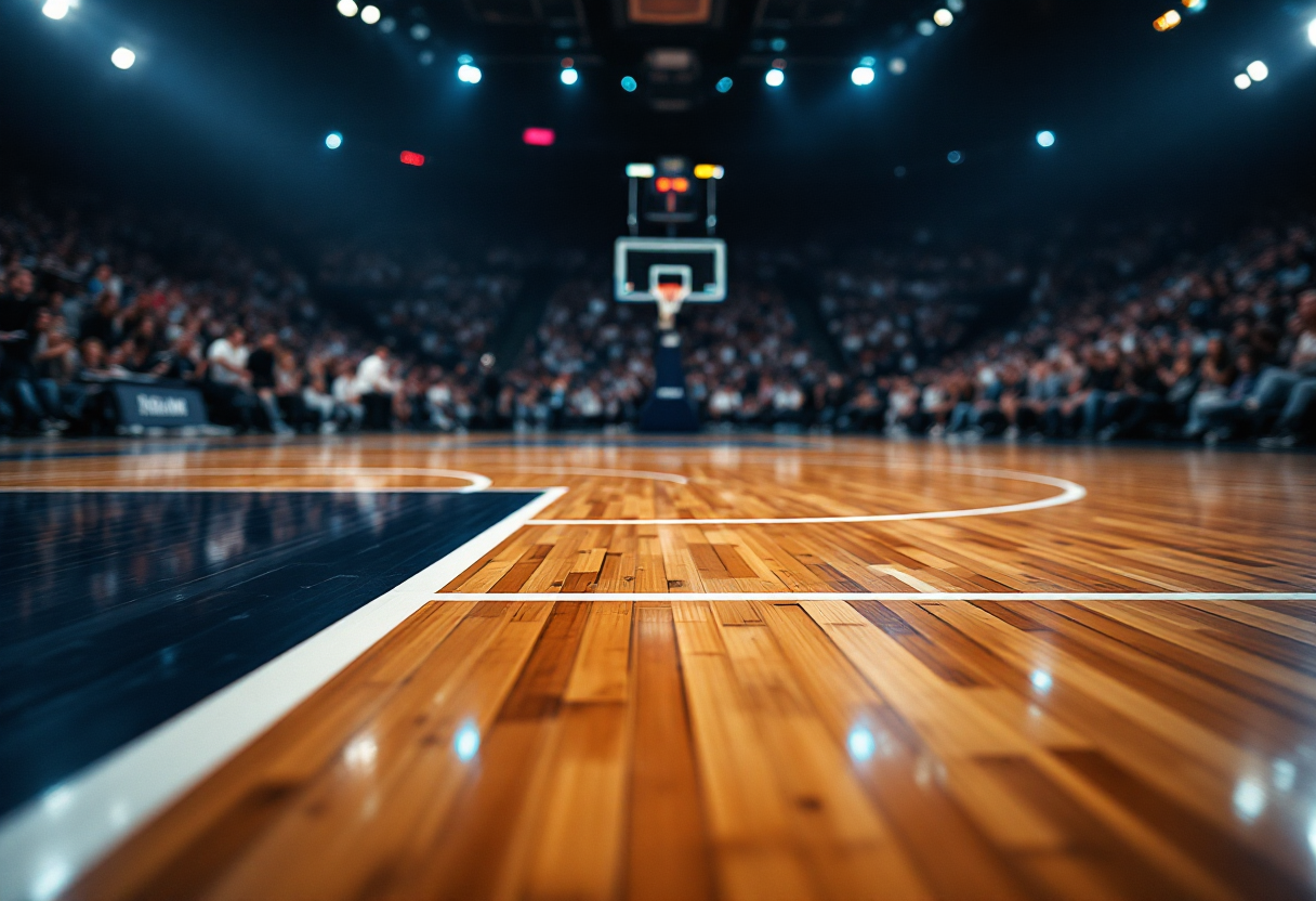 Jaylen Wells infortunato durante una partita di basket