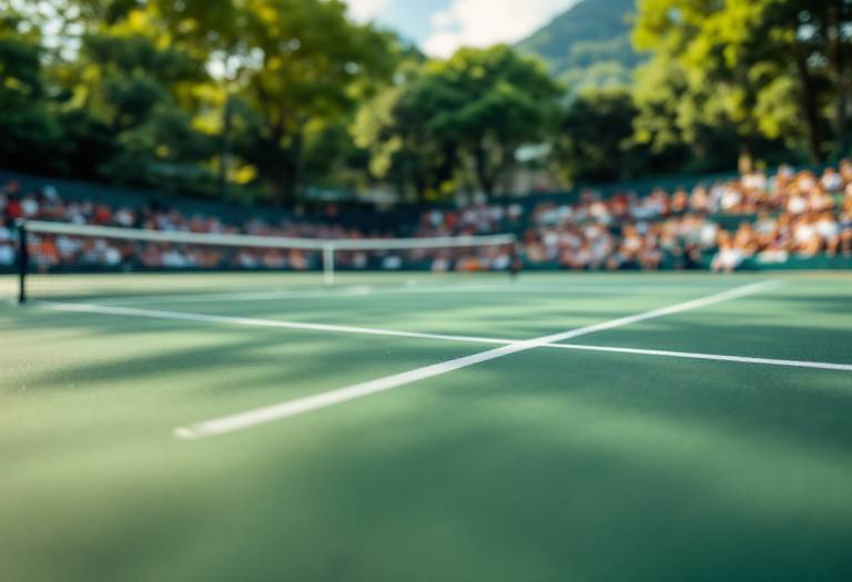 Tre tennisti italiani in azione al torneo di Santa Margherita