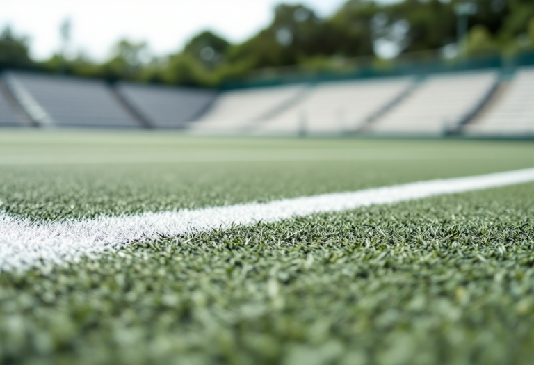 Jessica Pieri in azione durante una partita di tennis
