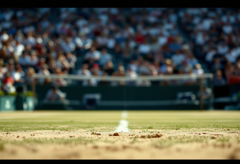 Lucia Bronzetti durante il match all'Open Capfinances