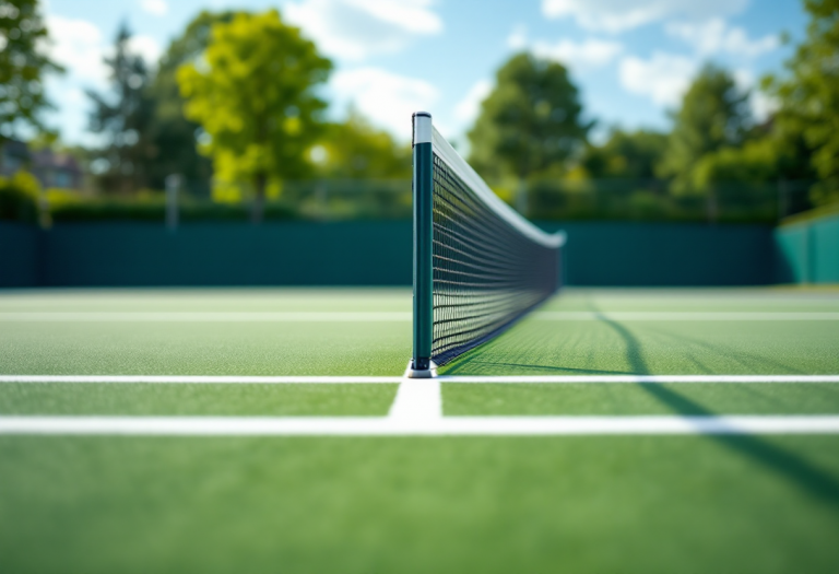 Lucia Bronzetti durante una partita al Mutua Madrid Open