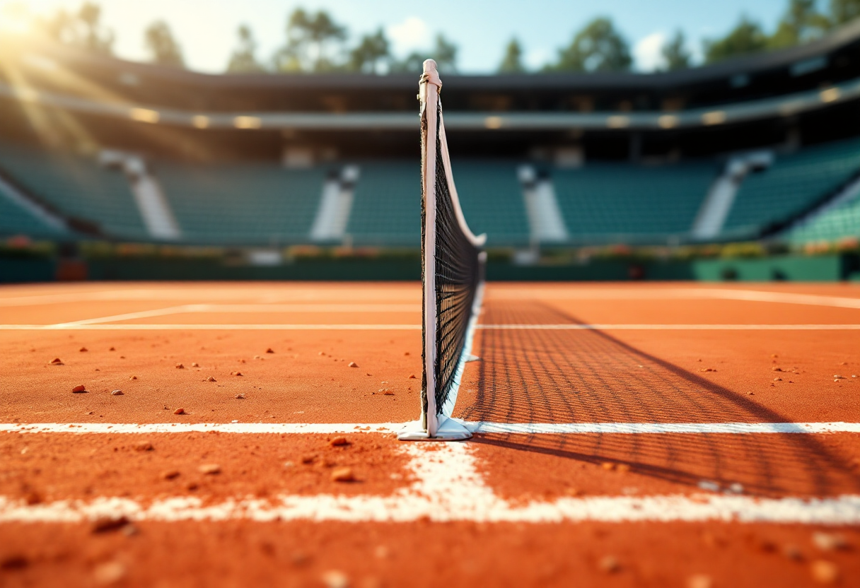 Luciano Darderi durante il ritiro al Masters 1000 di Madrid