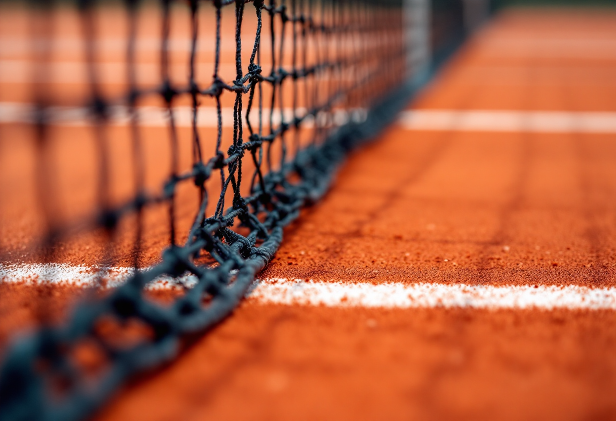 Giocatori in azione durante gli ottavi di finale del Masters 1000 di Monte Carlo
