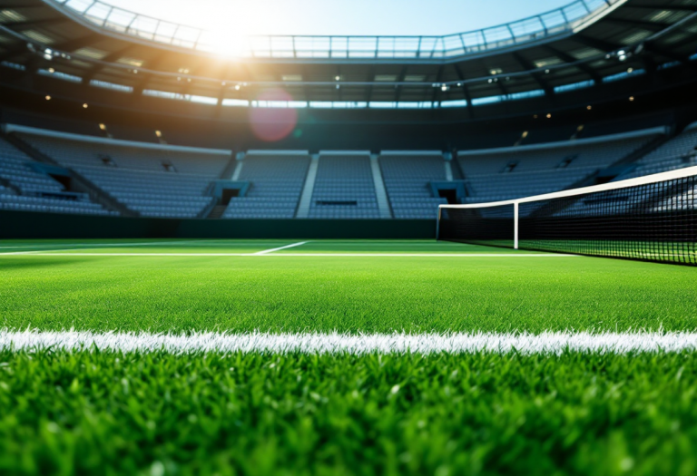 Max Purcell durante una partita di tennis