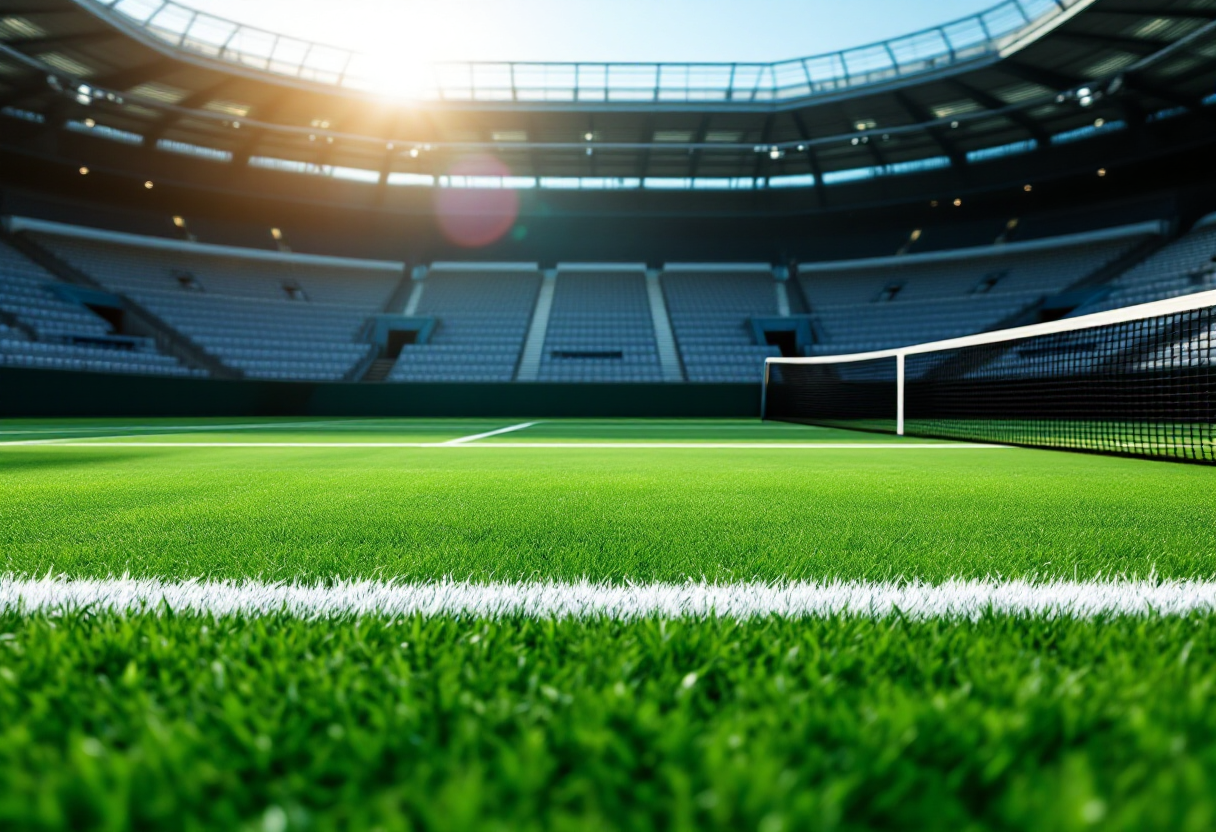 Max Purcell durante una partita di tennis