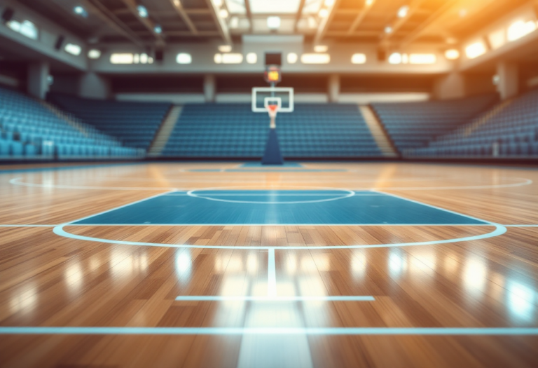 Giocatori della Pallacanestro Varese in azione a Napoli