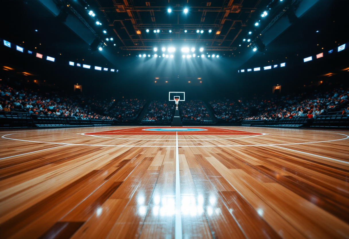 Giocatori del Panathinaikos festeggiano la vittoria