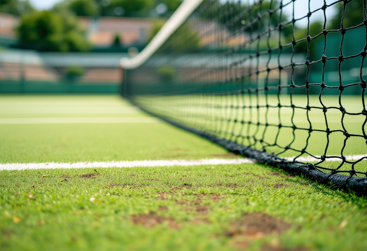 Giocatori di tennis in azione al Credit One Stadium