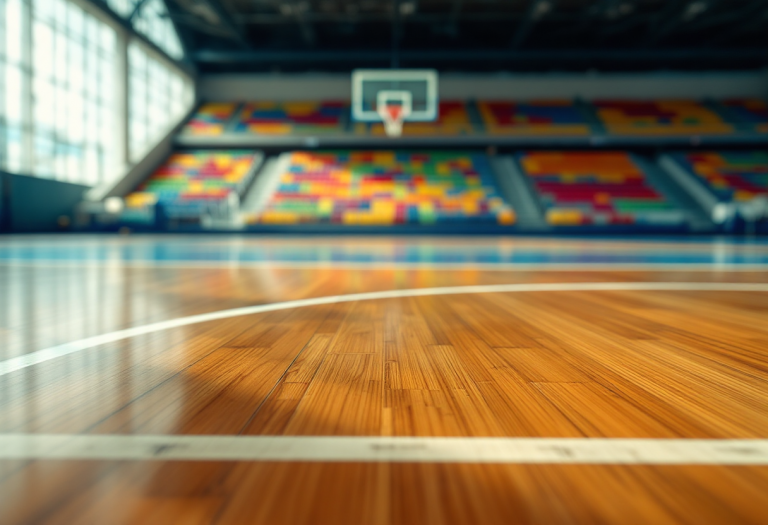 Giocatori di Pistoia in campo durante la sconfitta contro Sassari