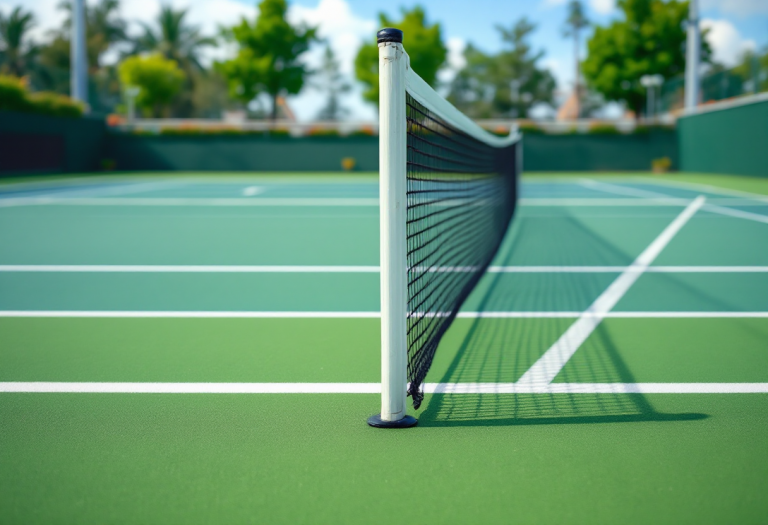 Jannik Sinner durante un allenamento atletico intenso