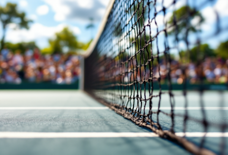 Giocatori di tennis in azione durante il torneo 2023