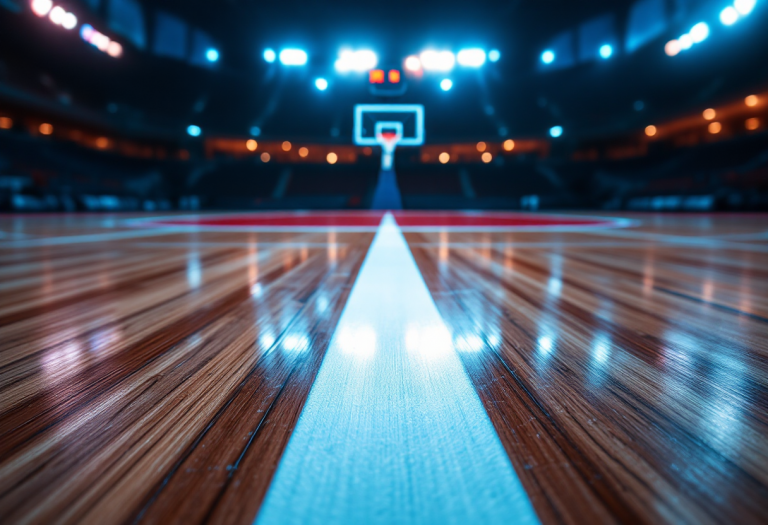 Giocatori di Rimini festeggiano la vittoria contro Fortitudo Bologna