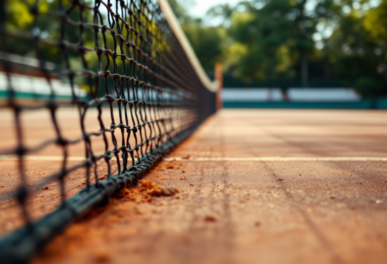 Giocatori di tennis in azione durante tornei ITF