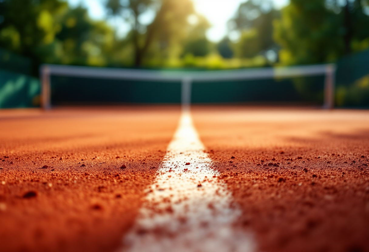 Giocatrici italiane di tennis in difficoltà durante una partita