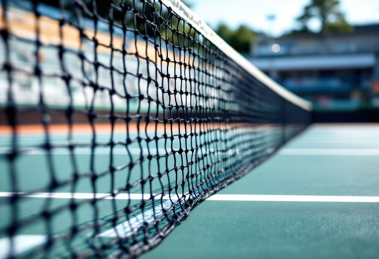 Partite di tennis in corso nei tornei internazionali di oggi