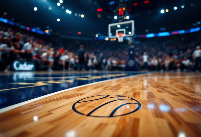 Giocatori dei Thunder in azione durante Gara 1 playoff NBA