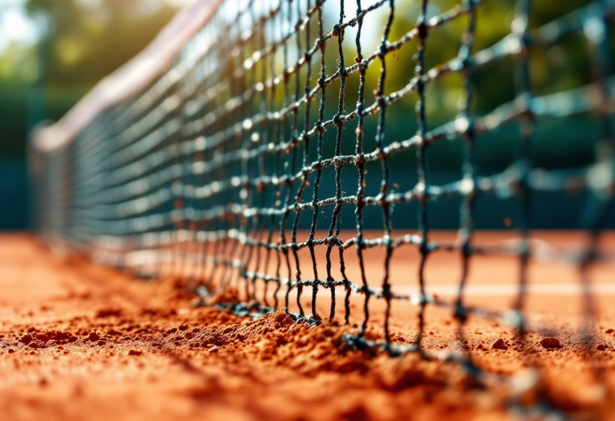 Giocatori di tennis in azione al torneo di Menorca