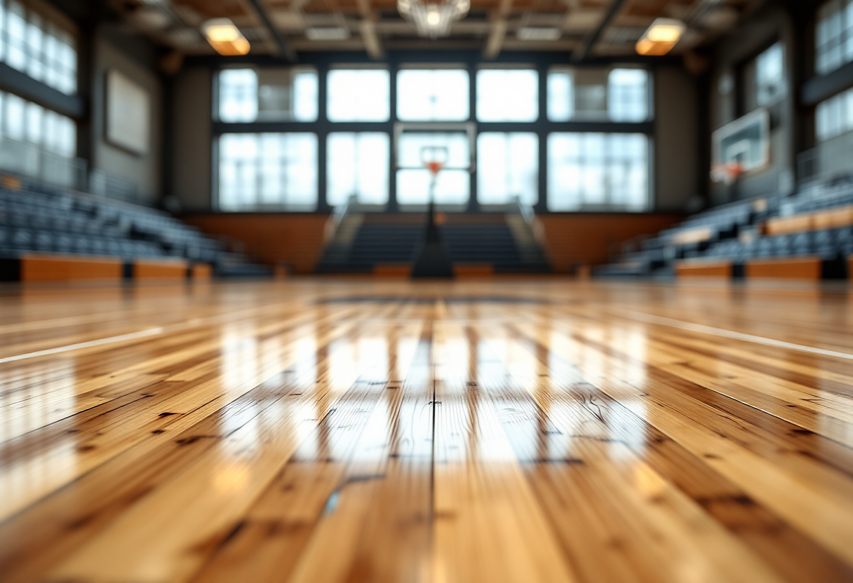 Giocatori di Udine festeggiano la vittoria contro Urania Milano