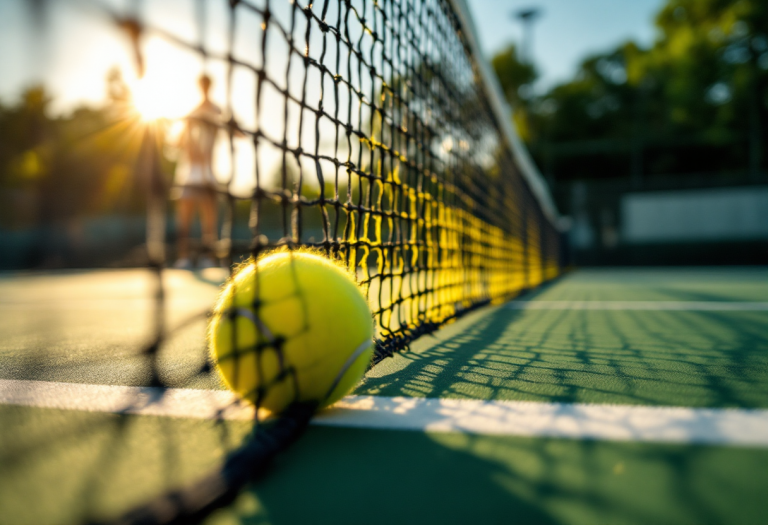 Alcaraz e Sinner in un intenso duello tennistico