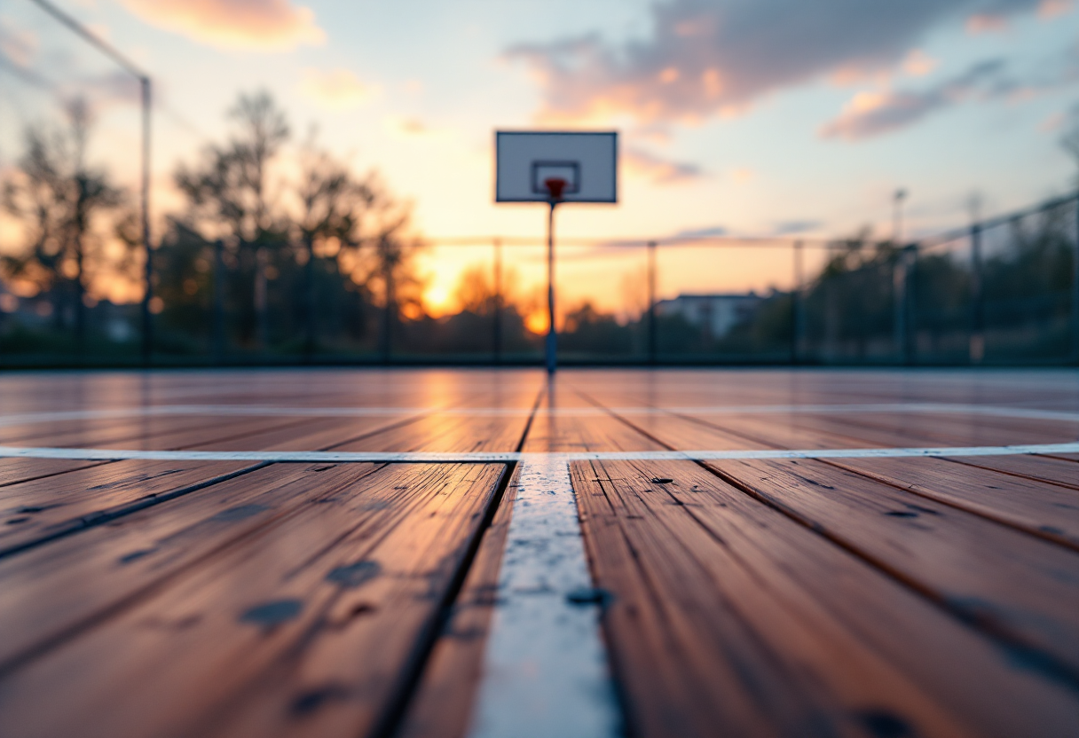 Amath M’Baye in azione con la maglia del Paris Basketball