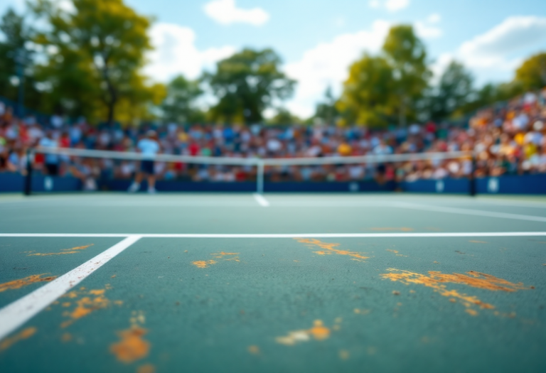 Arnaboldi e Zeppieri durante una partita di tennis