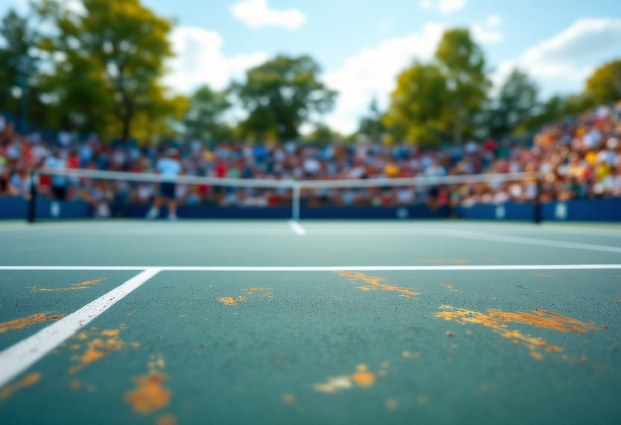 Arnaboldi e Zeppieri durante una partita di tennis